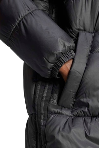 Doudoune longue à capuche - Noir