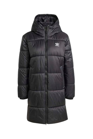 Doudoune longue à capuche - Noir