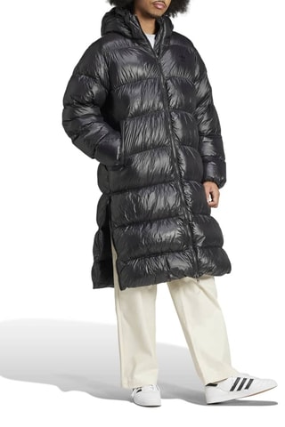 Doudoune longue à capuche Regen - Noir