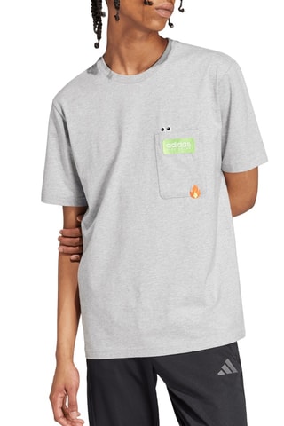 T-shirt regular - Gris chiné