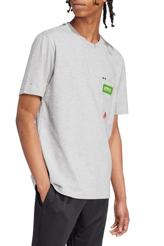 T-shirt regular - Gris chiné