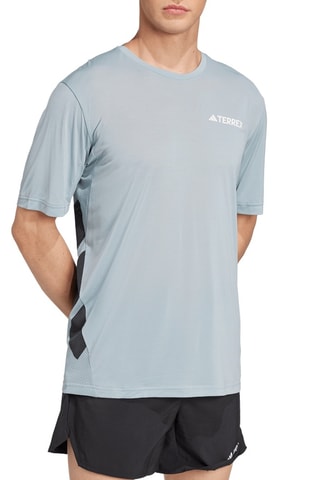 T-shirt regular de trail running Terrex Xperior - Gris clair