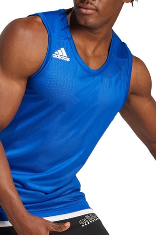 Maillot de basketball réversible - Bleu roi et blanc