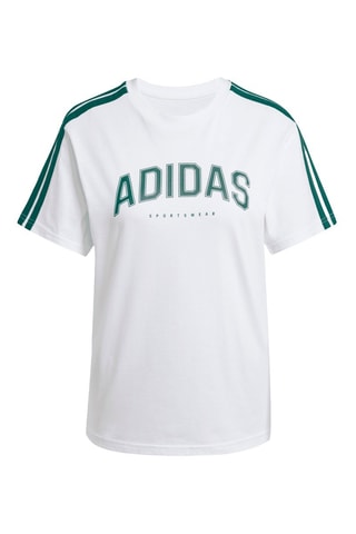 T-shirt - Blanc et vert foncé