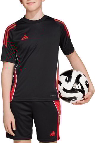 Maillot de football Tiro 24 - Noir et rouge
