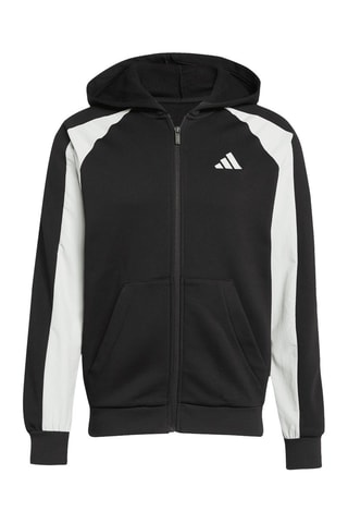 Sweat à capuche Essentials - Noir et blanc