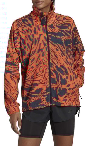 Sweat de running Fast AOP Orange et noir