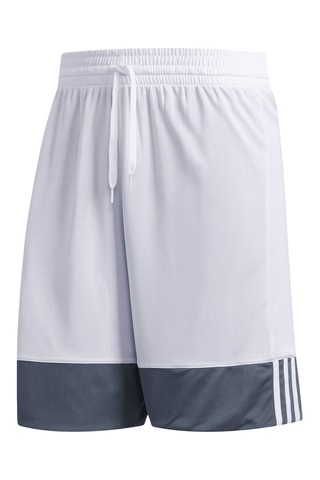Short de basketball réversible - Gris foncé et blanc