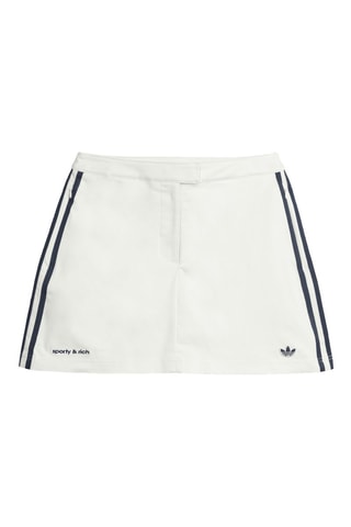 Jupe-short - Blanc et bleu marine