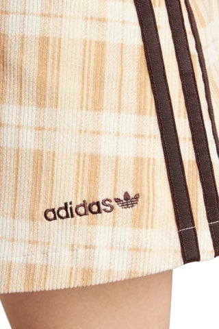 Jupe patineuse en velours - Beige