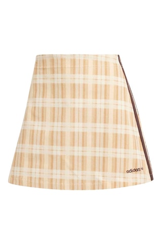 Jupe patineuse en velours - Beige