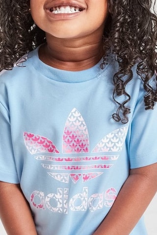 T-shirt et short - Ciel et blanc