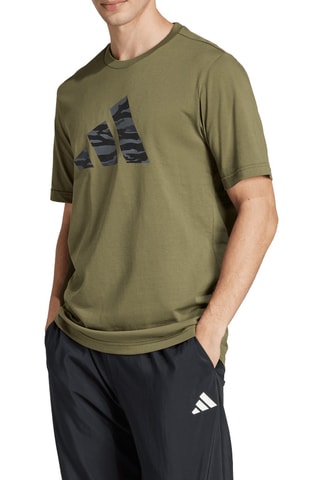 T-shirt regular Codes Camo - Vert