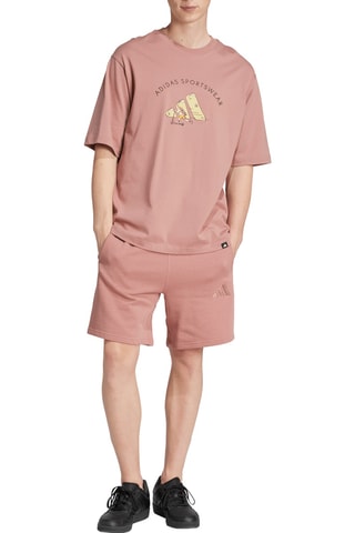 T-shirt loose Codes Doodle Scooter - Rose