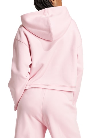 Sweat polaire à capuche All SZN - Rose poudré