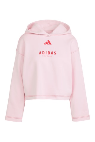 Sweat polaire à capuche All SZN - Rose poudré