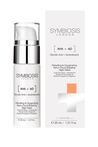 Máscara de noite Nuvem de mousse energizante e oxigenante - Glycolic Acid + Isododecane - 30 ml
