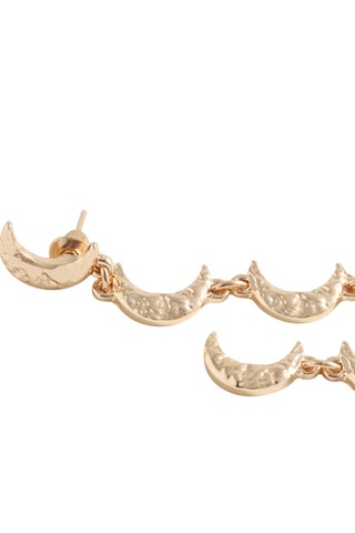 Boucles d'oreilles pendentif lune - Doré