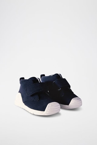 Tennis cuir biomecanics - Bleu
