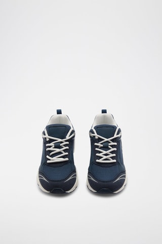 Tennis combinées à lacets - Bleu marine