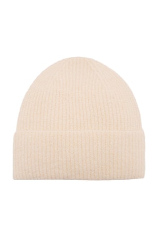 Bonnet en maille - Blanc cassé