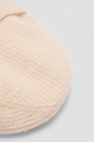 Bonnet en maille - Blanc cassé