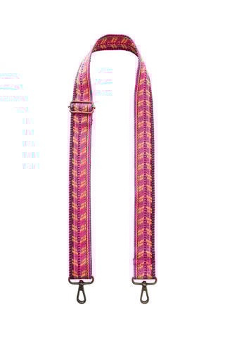 Bandoulière pour sac imprimée - Rose fluo