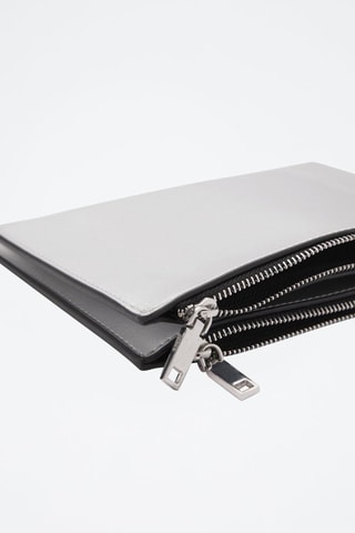 Porte-monnaie similicuir - Argenté