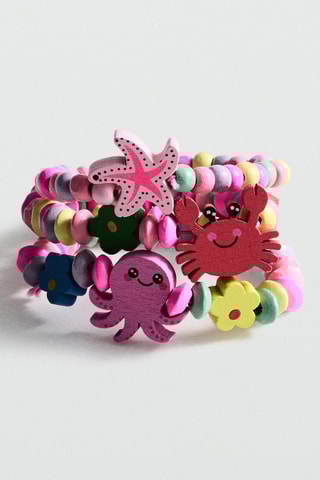 Pack 2 bracelets perles - Rose