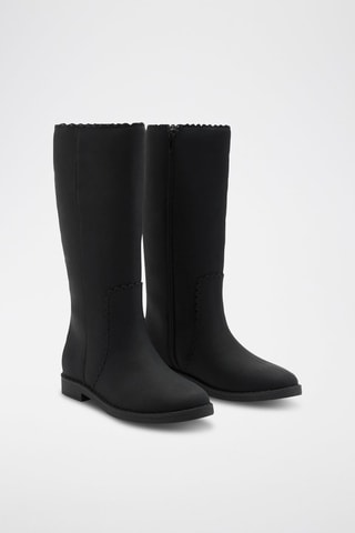Bottes hautes plates - Noir