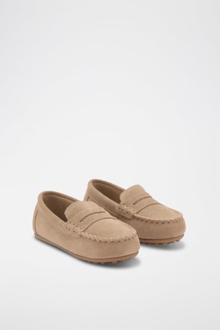 Mocassins cuir daim - Sable