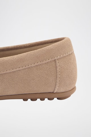 Mocassins cuir daim - Sable