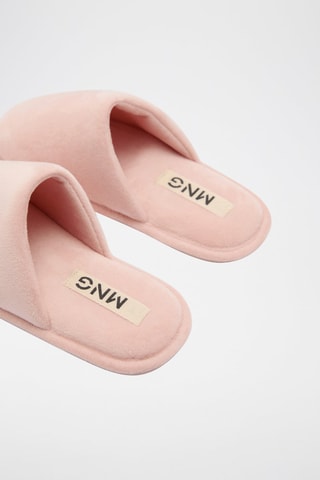 Pantoufles ouvertes - Rose pastel