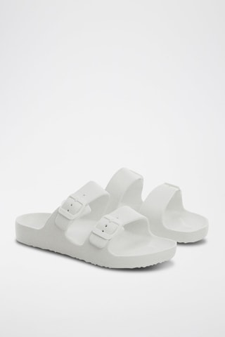 Claquettes boucles - Blanc