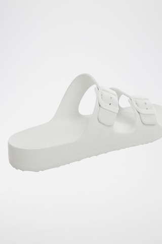 Claquettes boucles - Blanc