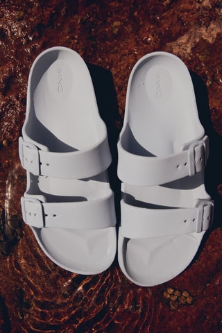 Claquettes boucles - Blanc