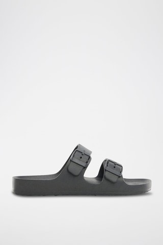 Claquettes boucles - Anthracite