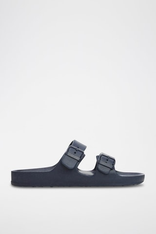 Claquettes boucles - Bleu marine