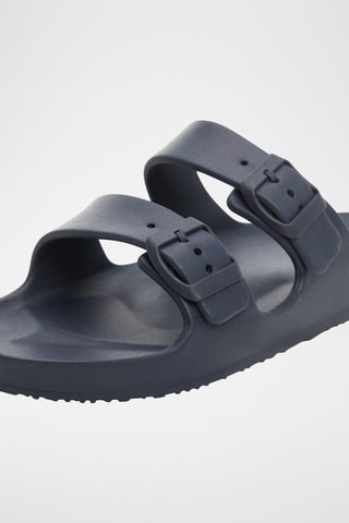 Claquettes boucles - Bleu marine