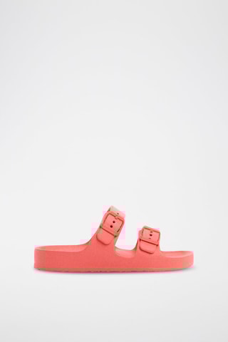 Claquettes boucles - Corail