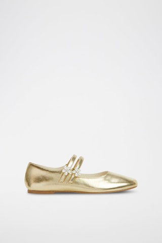 Ballerines métallisées - Doré