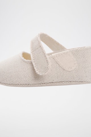 Ballerines lacées - Beige