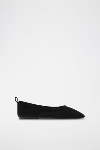 Ballerines basiques cuir - Noir