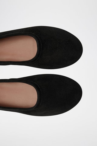 Ballerines basiques cuir - Noir