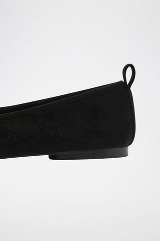 Ballerines basiques cuir - Noir