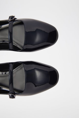 Chaussures vernies boucles - Bleu foncé