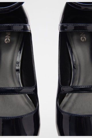 Chaussures vernies boucles - Bleu foncé