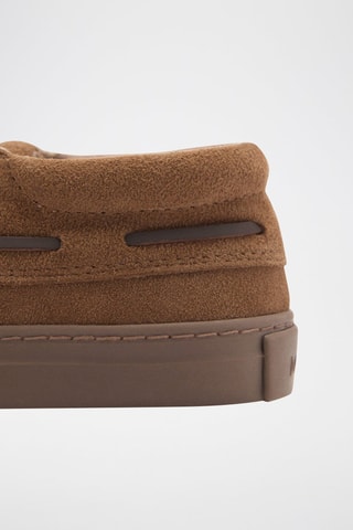 Chaussures bateau cuir - Marron