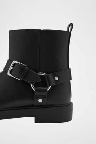 Bottines à boucle - Noir