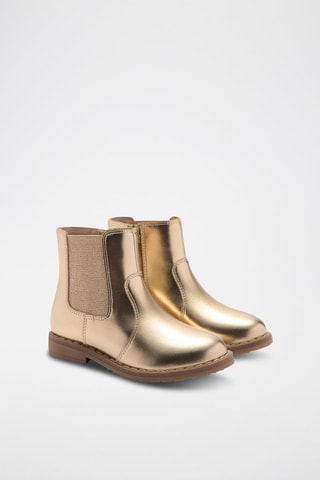 Bottines finition métallisée - Doré
